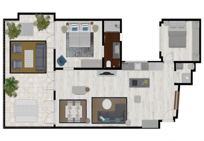 Appartement à Málaga - Mercedes - Location vacances à Malaga Appartement à Málaga - Mercedes - Location vacances à Malaga
